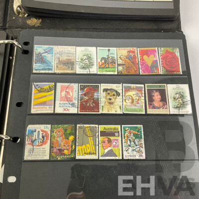 Collection of Australian Cancelled Stamps Including Predecimal, Examples From 1940's to 1990's