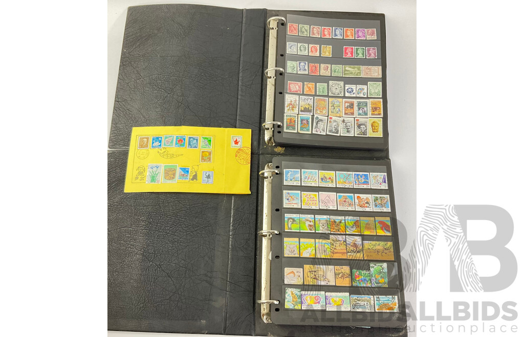 Collection of Australian Cancelled Stamps Including Predecimal, Examples From 1940's to 1990's