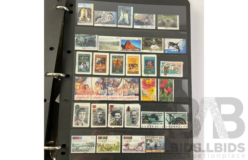 Collection of Australian Cancelled Stamps Including Predecimal, Examples From 1940's to 1990's