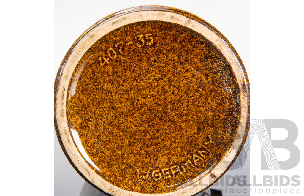 Collection of Three Glazed West German Pottery Pieces