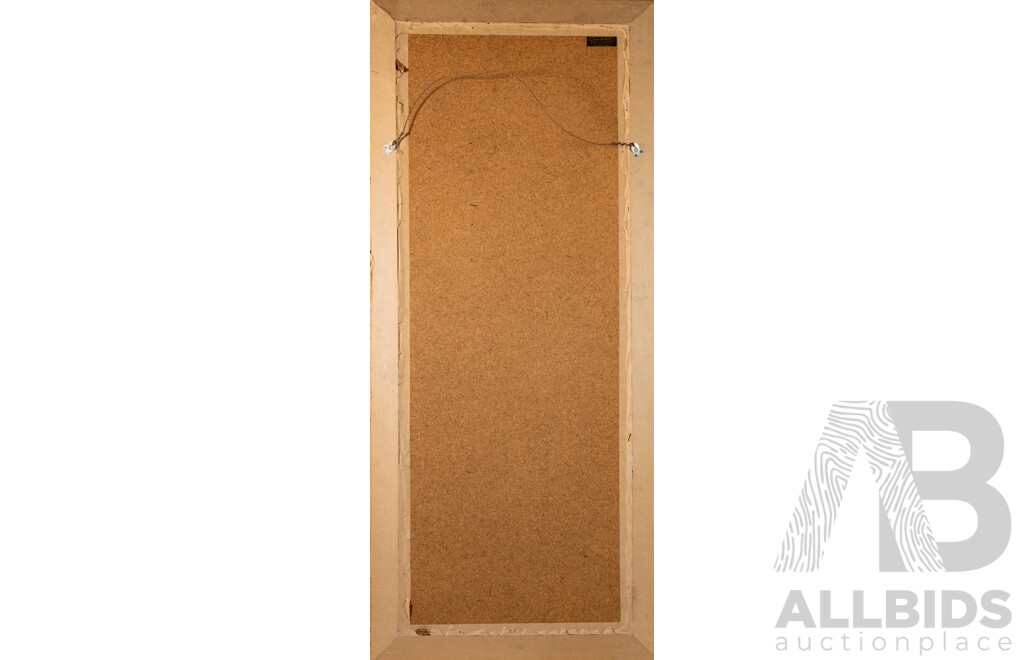 Artist Unknown, (Indonesian School), Handmade Original Vintage Batik Pigment Panel with Beeswax on Cloth, 110 x 49 cm (frame)