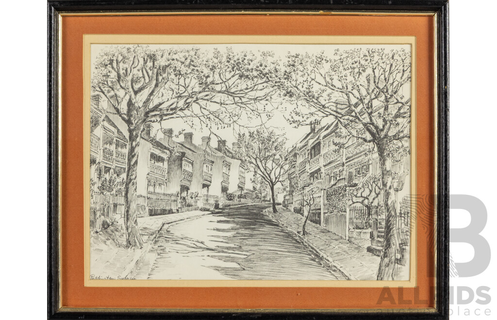 Cedric Emanuel, (20th Century, New Zealand-Born Australian, 1906-1995), Agar Steps, Paddington & Argyle Place and Lower Fort St 