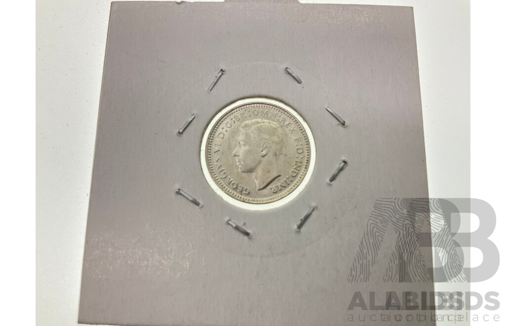 Australian 1944 Silver Threepence, San Fransisco Mint  .925