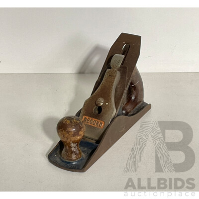 Vintage Record Bench Plane Made in England