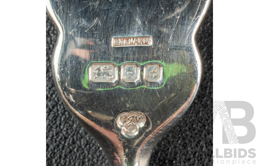 Six Sterling Silver Forks, C J Vander Ltd, London, 1975