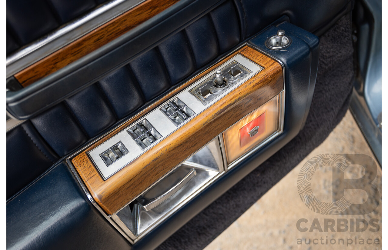 01/1981 Cadillac DeVille 4d Sedan Blue / Grey V8 5.0L