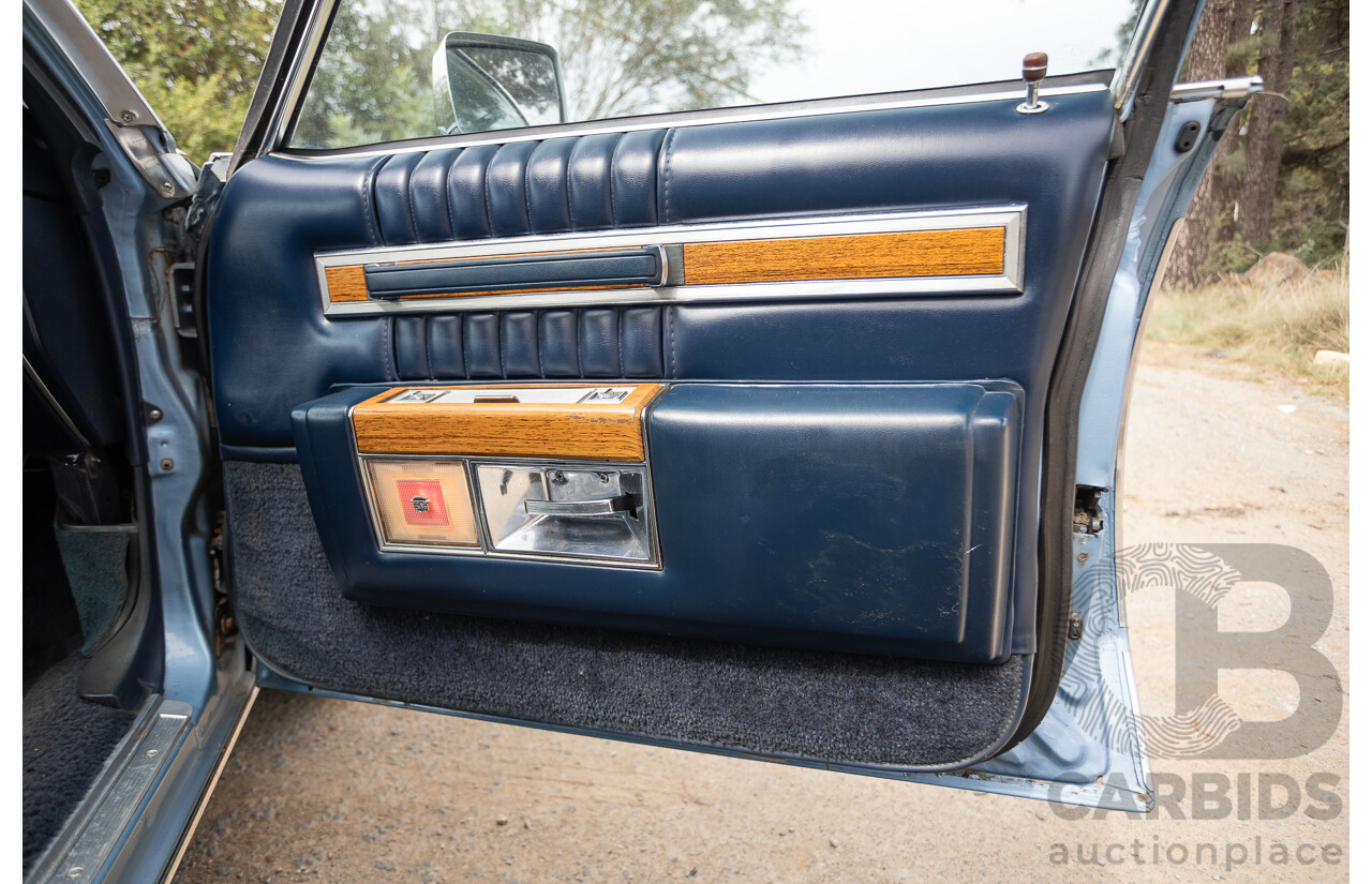 01/1981 Cadillac DeVille 4d Sedan Blue / Grey V8 5.0L