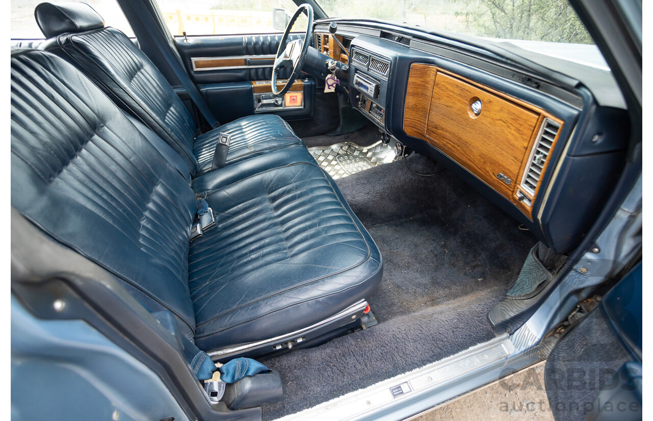 01/1981 Cadillac DeVille 4d Sedan Blue / Grey V8 5.0L