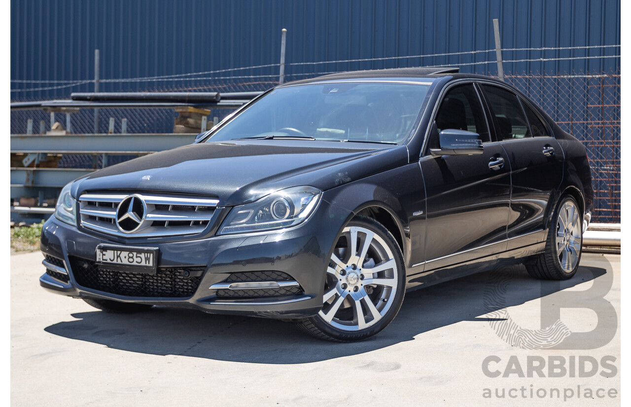 06/2011 Mercedes-Benz C250 CGI Avantgarde W204 MY10 UPGRADE 4D Sedan Magnetite Black Metallic 1.8L