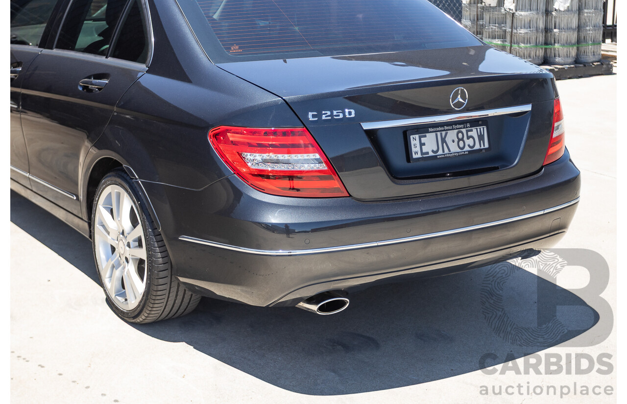 06/2011 Mercedes-Benz C250 CGI Avantgarde W204 MY10 UPGRADE 4D Sedan Magnetite Black Metallic 1.8L