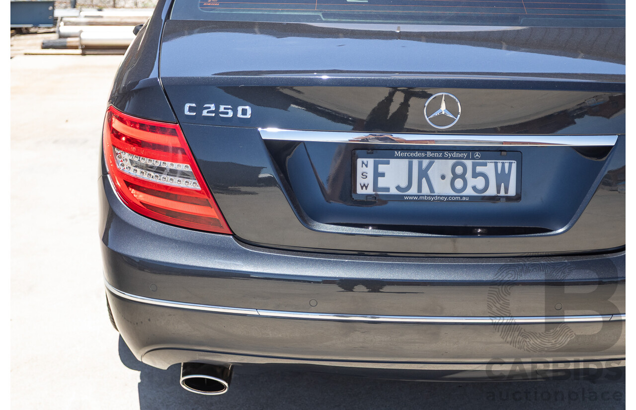 06/2011 Mercedes-Benz C250 CGI Avantgarde W204 MY10 UPGRADE 4D Sedan Magnetite Black Metallic 1.8L