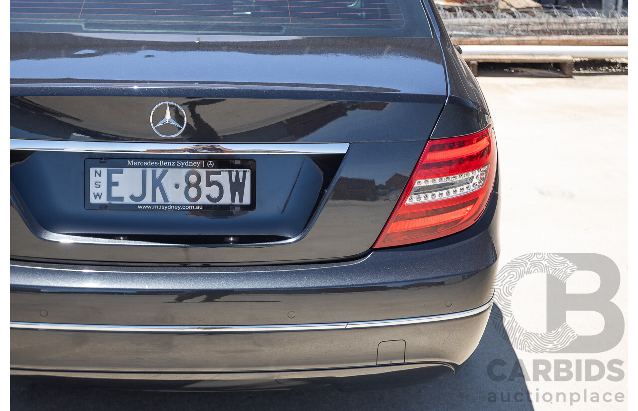 06/2011 Mercedes-Benz C250 CGI Avantgarde W204 MY10 UPGRADE 4D Sedan Magnetite Black Metallic 1.8L