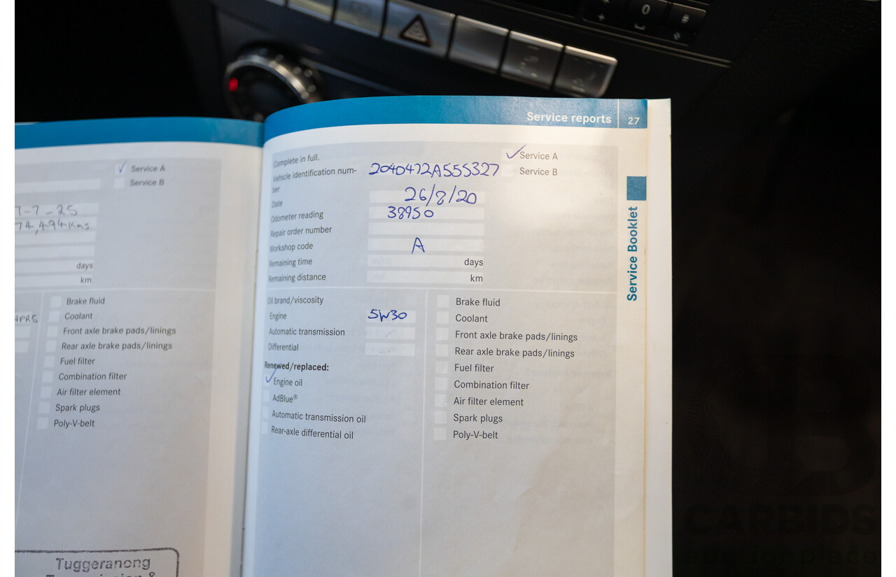 06/2011 Mercedes-Benz C250 CGI Avantgarde W204 MY10 UPGRADE 4D Sedan Magnetite Black Metallic 1.8L