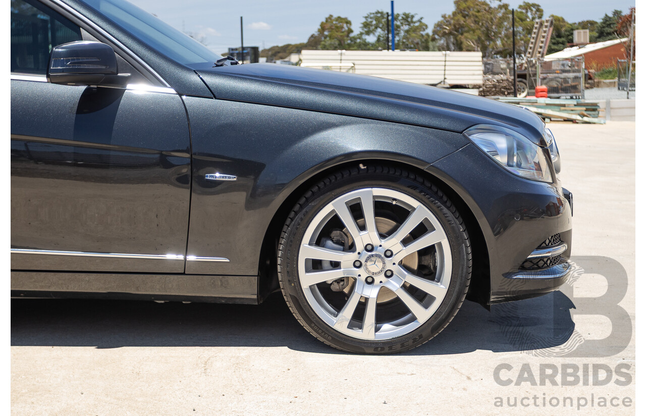 06/2011 Mercedes-Benz C250 CGI Avantgarde W204 MY10 UPGRADE 4D Sedan Magnetite Black Metallic 1.8L