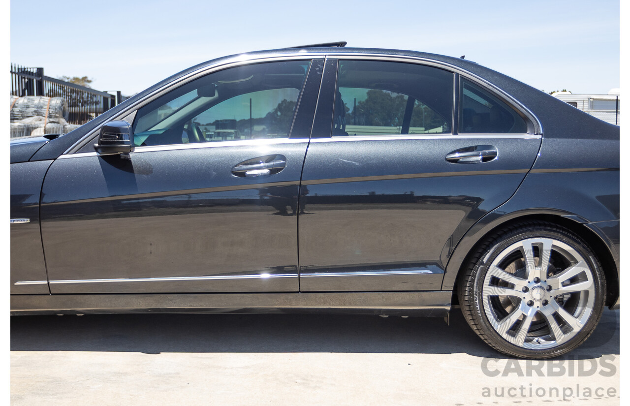 06/2011 Mercedes-Benz C250 CGI Avantgarde W204 MY10 UPGRADE 4D Sedan Magnetite Black Metallic 1.8L