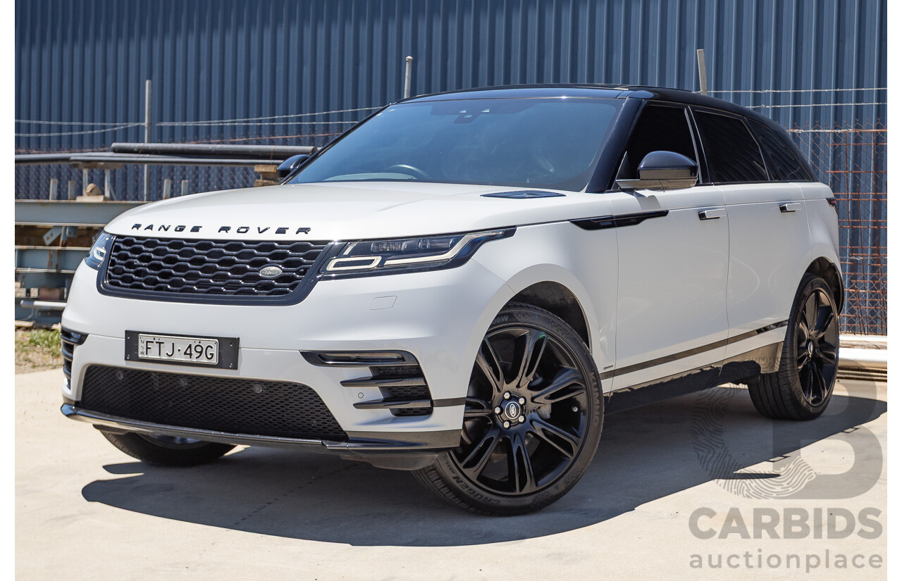 09/2017 Range Rover Velar D240 R-DYNAMIC S (AWD) MY18 4D Wagon Glacier White Turbo Diesel 2.0L