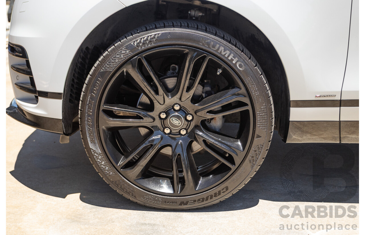 09/2017 Range Rover Velar D240 R-DYNAMIC S (AWD) MY18 4D Wagon Glacier White Turbo Diesel 2.0L