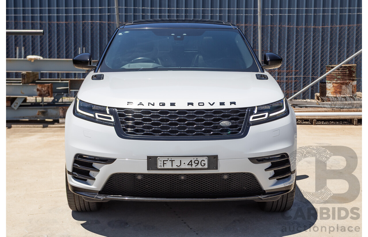 09/2017 Range Rover Velar D240 R-DYNAMIC S (AWD) MY18 4D Wagon Glacier White Turbo Diesel 2.0L