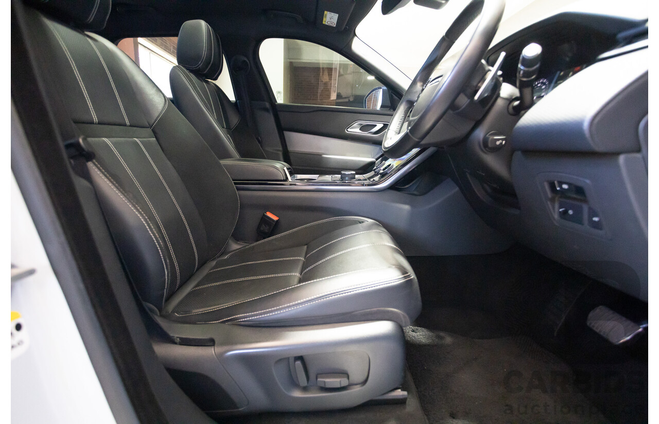 09/2017 Range Rover Velar D240 R-DYNAMIC S (AWD) MY18 4D Wagon Glacier White Turbo Diesel 2.0L