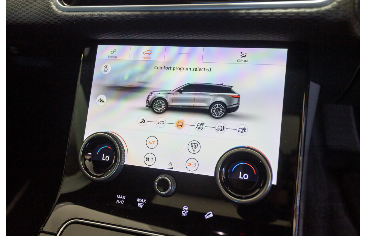 09/2017 Range Rover Velar D240 R-DYNAMIC S (AWD) MY18 4D Wagon Glacier White Turbo Diesel 2.0L
