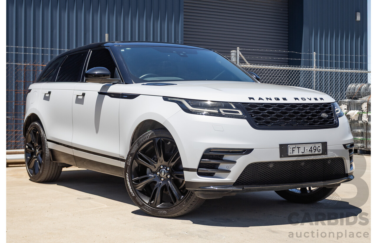 09/2017 Range Rover Velar D240 R-DYNAMIC S (AWD) MY18 4D Wagon Glacier White Turbo Diesel 2.0L