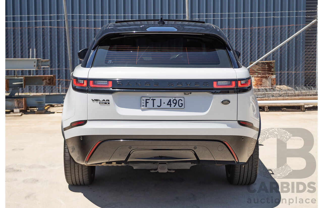 09/2017 Range Rover Velar D240 R-DYNAMIC S (AWD) MY18 4D Wagon Glacier White Turbo Diesel 2.0L