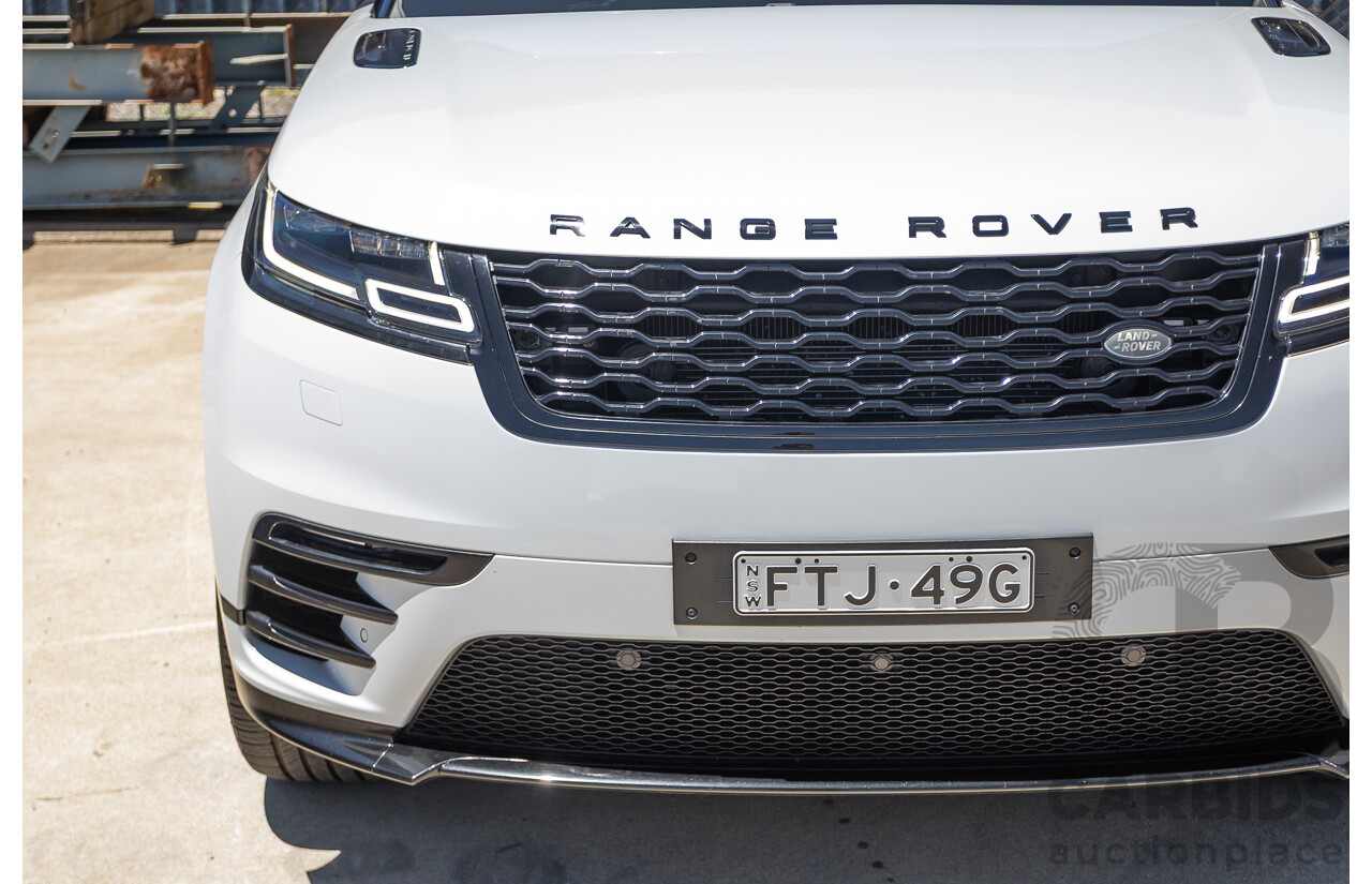 09/2017 Range Rover Velar D240 R-DYNAMIC S (AWD) MY18 4D Wagon Glacier White Turbo Diesel 2.0L