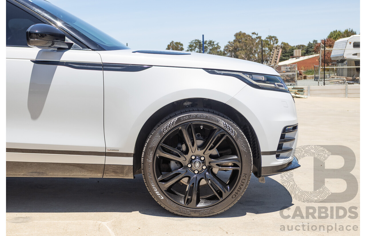 09/2017 Range Rover Velar D240 R-DYNAMIC S (AWD) MY18 4D Wagon Glacier White Turbo Diesel 2.0L