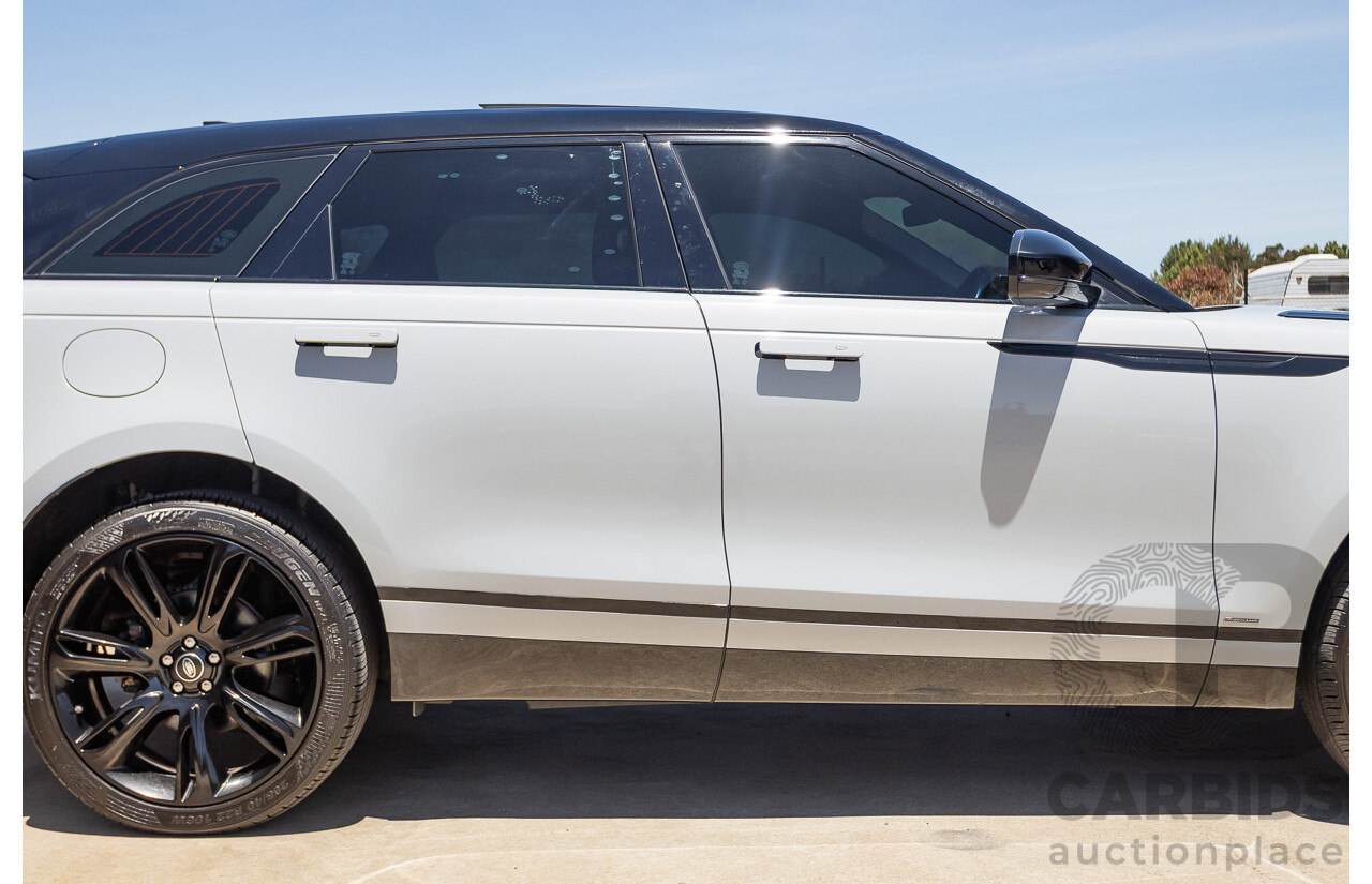 09/2017 Range Rover Velar D240 R-DYNAMIC S (AWD) MY18 4D Wagon Glacier White Turbo Diesel 2.0L