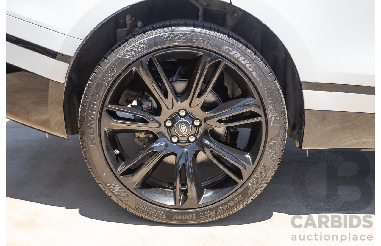 09/2017 Range Rover Velar D240 R-DYNAMIC S (AWD) MY18 4D Wagon Glacier White Turbo Diesel 2.0L