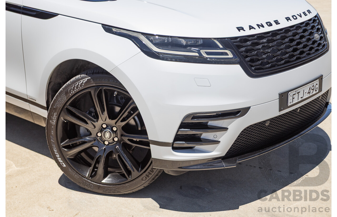 09/2017 Range Rover Velar D240 R-DYNAMIC S (AWD) MY18 4D Wagon Glacier White Turbo Diesel 2.0L
