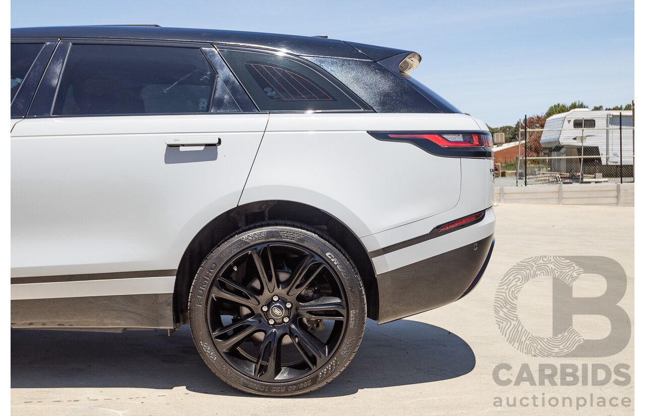 09/2017 Range Rover Velar D240 R-DYNAMIC S (AWD) MY18 4D Wagon Glacier White Turbo Diesel 2.0L