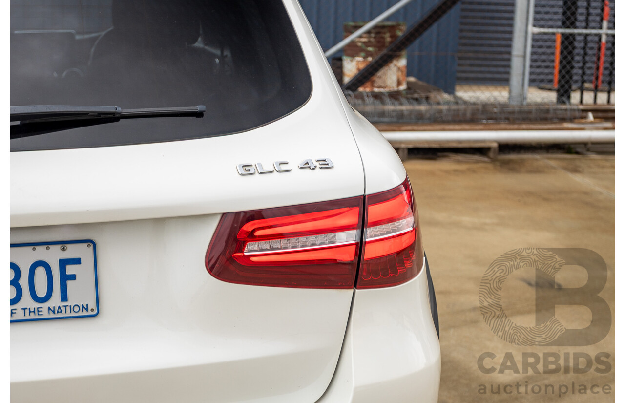 12/2016 Mercedes-Benz GLC 43 AMG (AWD) 253 MY17 4D Wagon Diamond White Bright Turbo 3.0L