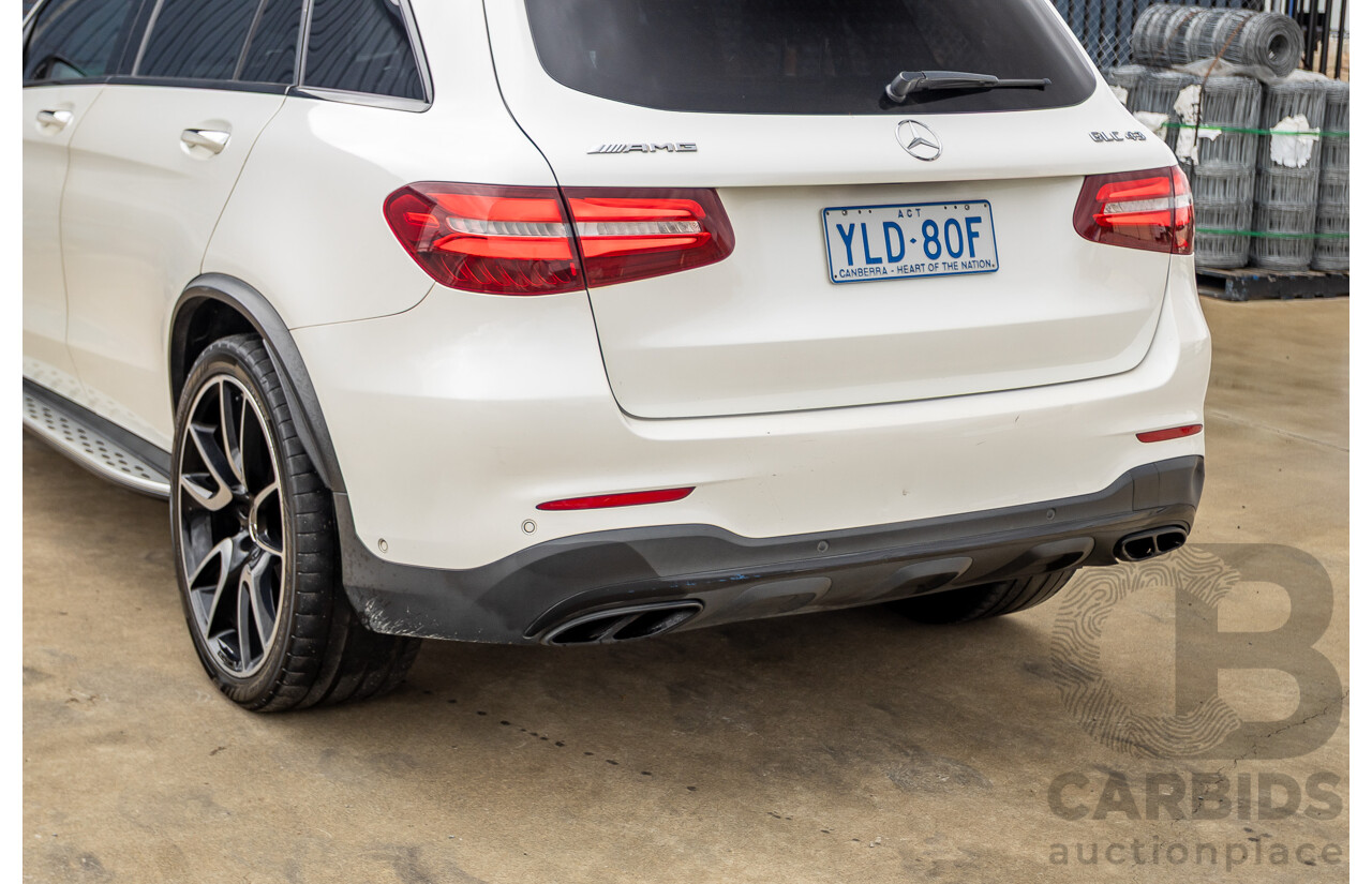 12/2016 Mercedes-Benz GLC 43 AMG (AWD) 253 MY17 4D Wagon Diamond White Bright Turbo 3.0L