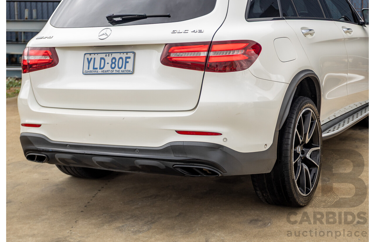 12/2016 Mercedes-Benz GLC 43 AMG (AWD) 253 MY17 4D Wagon Diamond White Bright Turbo 3.0L