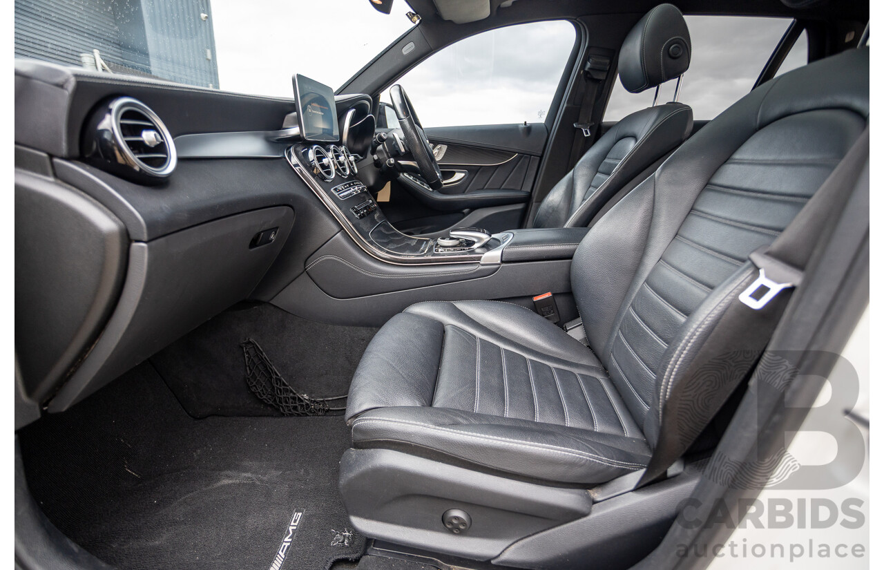 12/2016 Mercedes-Benz GLC 43 AMG (AWD) 253 MY17 4D Wagon Diamond White Bright Turbo 3.0L