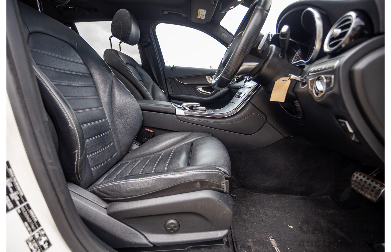 12/2016 Mercedes-Benz GLC 43 AMG (AWD) 253 MY17 4D Wagon Diamond White Bright Turbo 3.0L