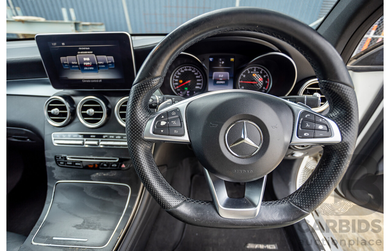 12/2016 Mercedes-Benz GLC 43 AMG (AWD) 253 MY17 4D Wagon Diamond White Bright Turbo 3.0L
