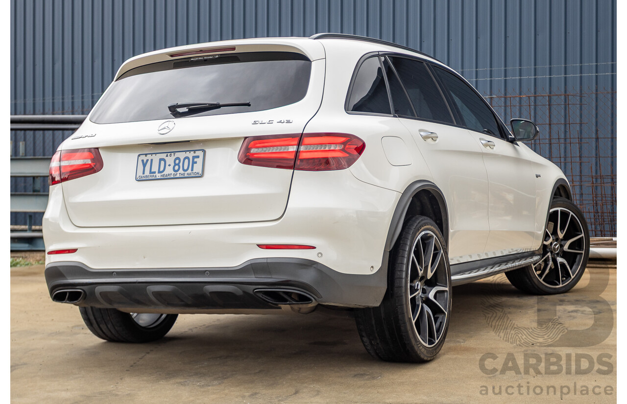 12/2016 Mercedes-Benz GLC 43 AMG (AWD) 253 MY17 4D Wagon Diamond White Bright Turbo 3.0L