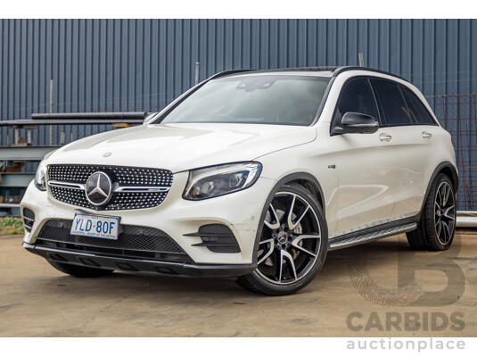 12/2016 Mercedes-Benz GLC 43 AMG (AWD) 253 MY17 4D Wagon Diamond White Bright Turbo 3.0L