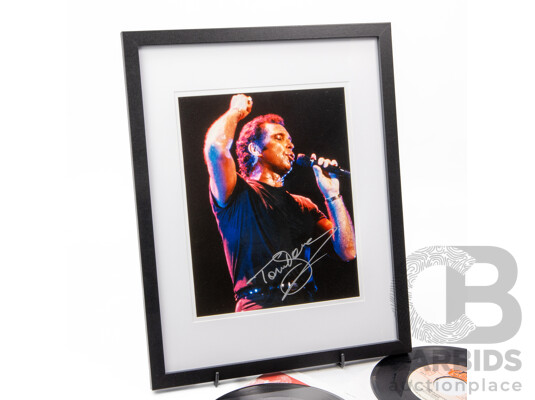 1661707 · Tom Jones Entertainment Bundle - Includes Framed Signed Photograph, Concert Ticket & Two Vinyl's