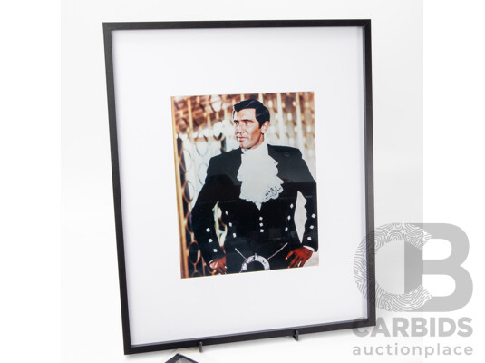 1661710 · George Lazenby 007/James Bond Bundle - Includes Framed James Bond Photograph, Promotional Signed Photograph (Unframed) & on Her Majesty's Secret Service Movie Poster Postcard