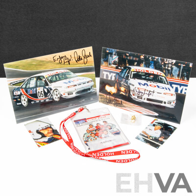 Holden Racing Team Memorabilia Collection Featuring Peter Brock Signed Photographs