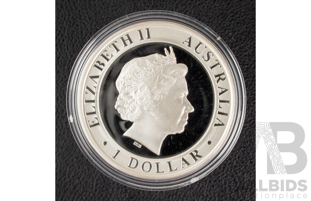 Australian Perth Mint 2004 Silver One Dollar Coin, 35th Anniversary of the First Moon Walk .999