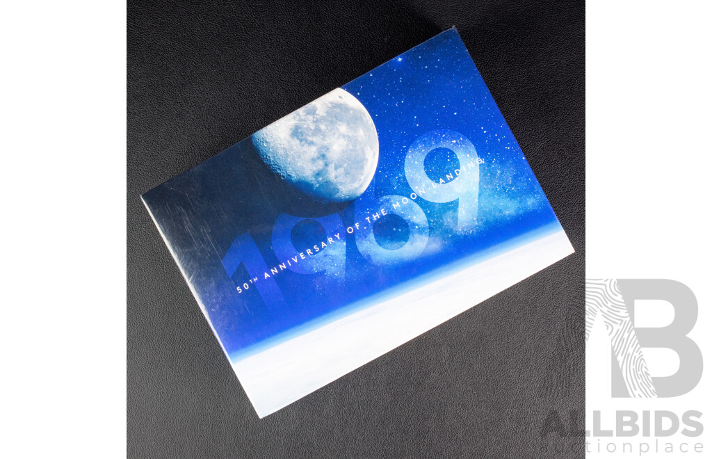 Australian RAM 2019 Six Proof Coin Set, Fiftieth Anniversary of the Moon Landing, Commemorative One Dollar and Five Cent