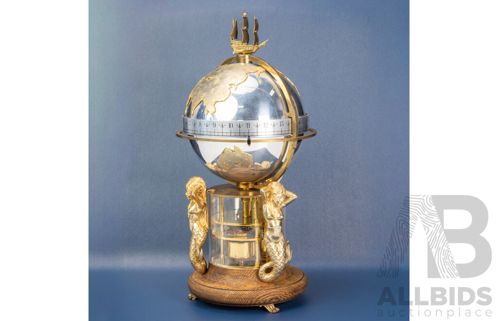 St. James House Meridian Globe Clock, Limited Edition 022/1500