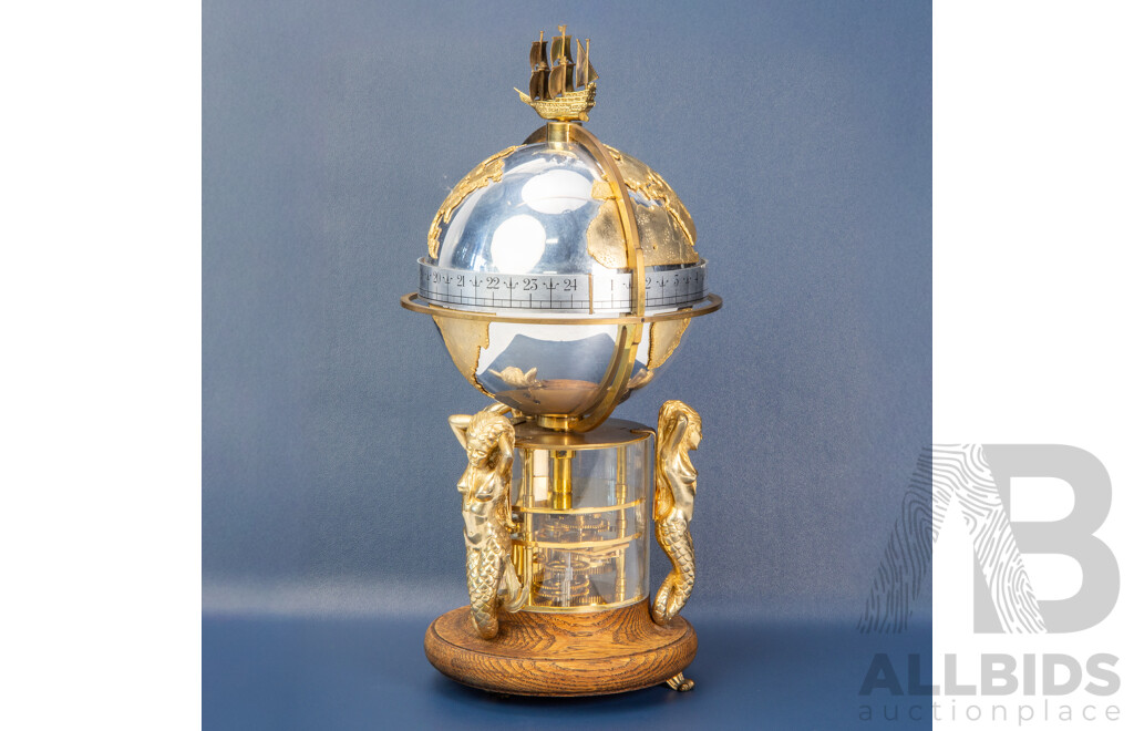 St. James House Meridian Globe Clock, Limited Edition 022/1500