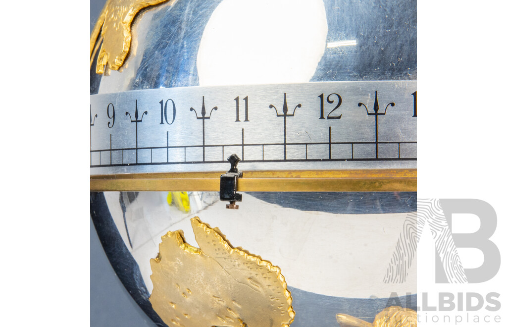 St. James House Meridian Globe Clock, Limited Edition 022/1500