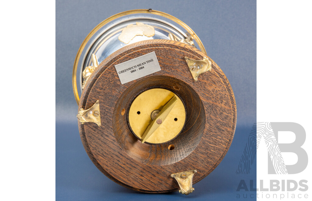 St. James House Meridian Globe Clock, Limited Edition 022/1500