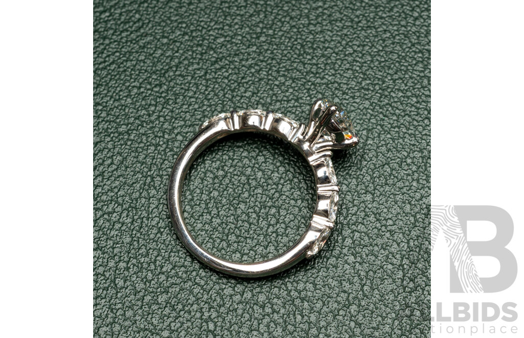 James Allen Lab Grown Diamond Engagement Ring, Est TDW 1.30ct, Size J, 2.59 Grams